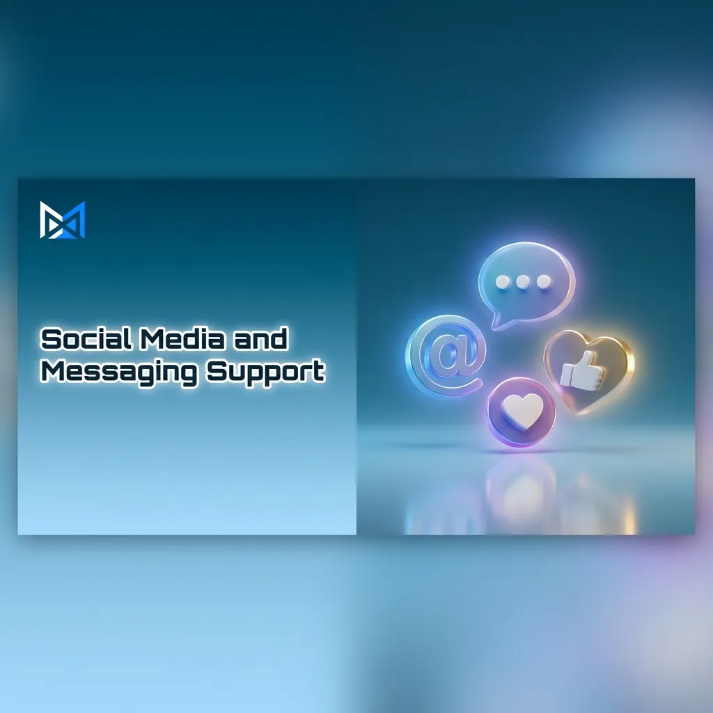 Customer service representatives using social media messaging apps on smartphones to provide quick support responses