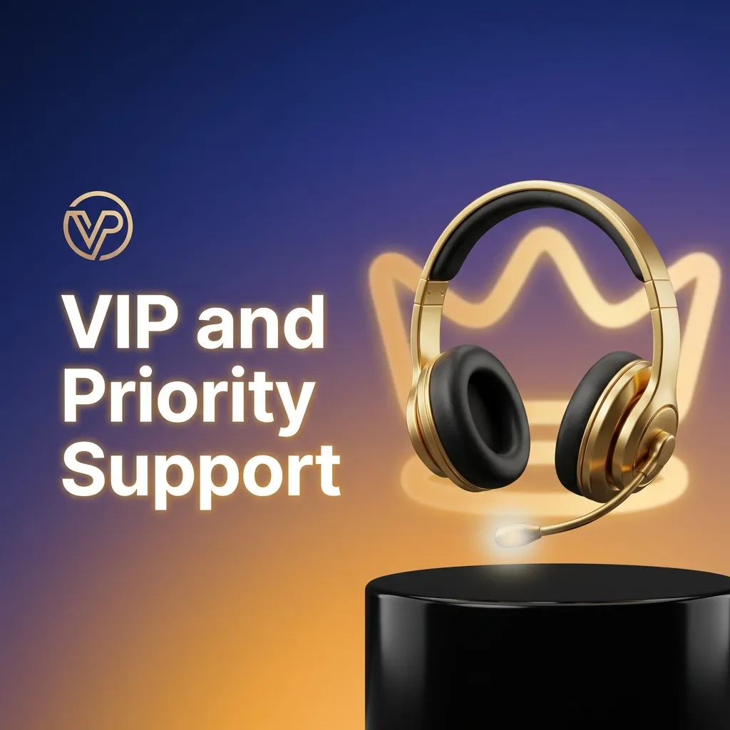 VIP players receive dedicated support with priority access, faster response times, and personal account managers at higher tiers.